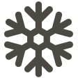 An icon of a snowflake for water and ice.